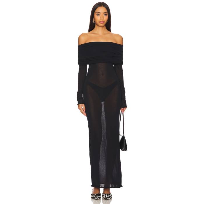 Lovers And Friends 【 Sofie Off The Shoulder Dress Women Black 】 ドレス レディース 黒色 ブラック