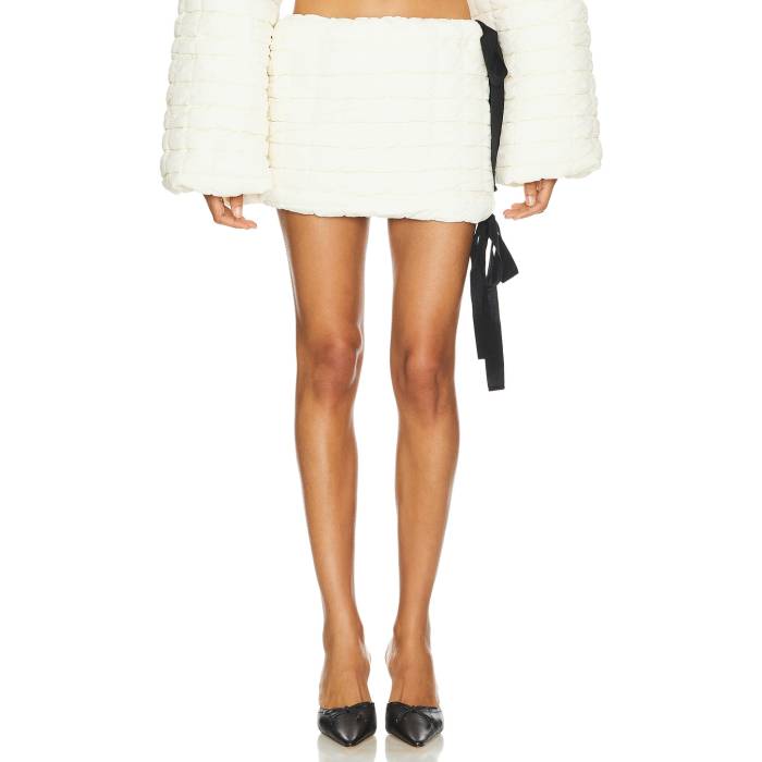 Milkwhite 【 Mini Peplum Skirt Women Ivory 】 レディース アイボリー｜スニケス