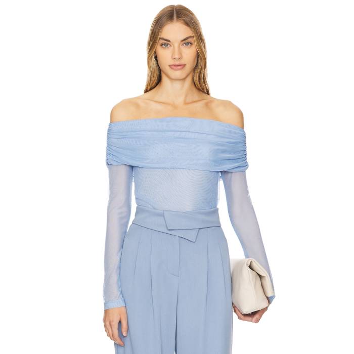 Kimberly Taylor 【 Sunset Mesh Top Women Azure 】 レディース アズール