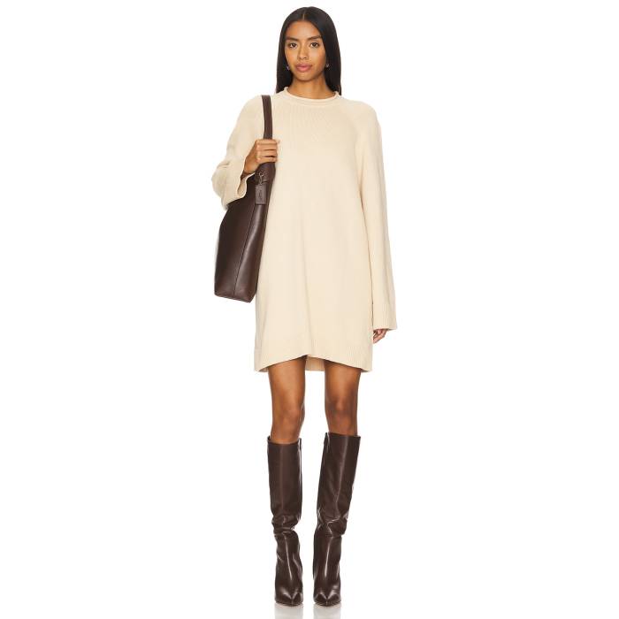 Lovers And Friends 【 Estel Sweater Dress Women Oat 】 調教師 御召しもの レディース