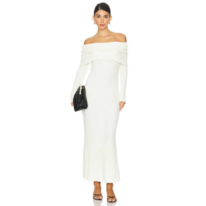 Lovers And Friends 【 Sade Maxi Knit Dress Women Ivory 】 ニット ドレス レディース アイボリー｜スニケス