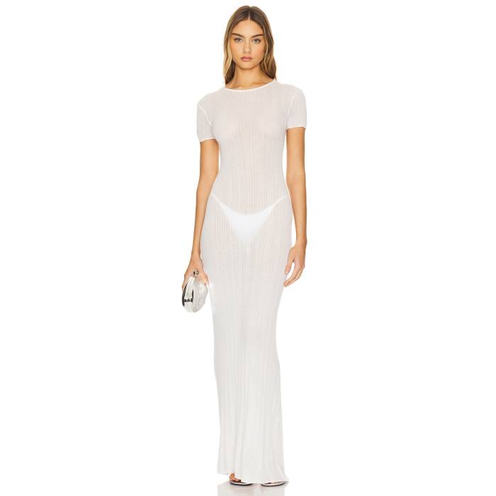 Lovers And Friends 【 Aprile Sheer Maxi Dress Women White 】 ドレス レディース 白色 ホワイト|スニケス
