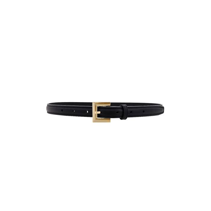 Anine Bing 【 Nicola Belt Women Black With Gold 】 ベルト レディース 黒色 ブラック ゴールド｜スニケス
