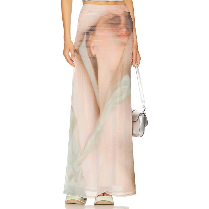 Afrm 【 Jae Maxi Skirt Women Nude Portrait 】 レディース