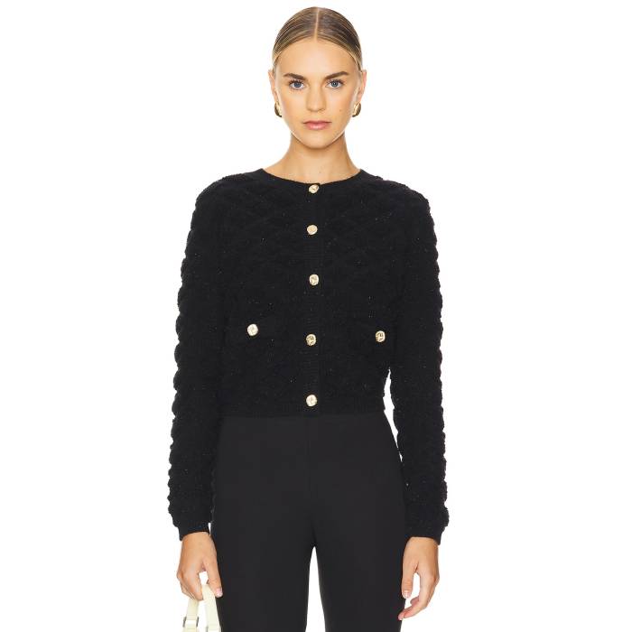 Line \u0026 Dot 【 Rhys Sweater Women Black 】 調教師 レディース 黒いこと 黒いこと