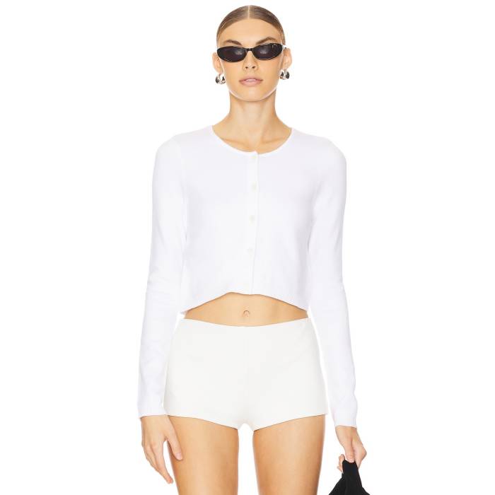 Weworewhat 【 Cropped Cardigan Women Classic White 】 カーディガン レディース クラシック 白色 ホワイト｜スニケス