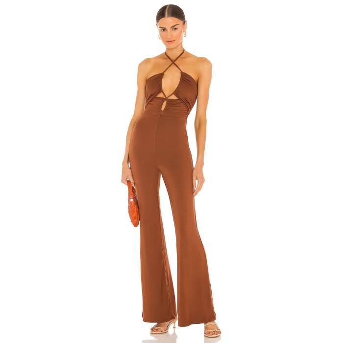 House Of Harlow 1960 【 X Revolve Lorenza Jumpsuit Women Brown 】 飛び降りる背広 レディース 赤銅色 赤銅色