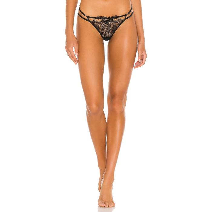青碧ベラ Bluebella 【 Lumi Thong Women Black 】 レディース 黒いこと 黒いこと