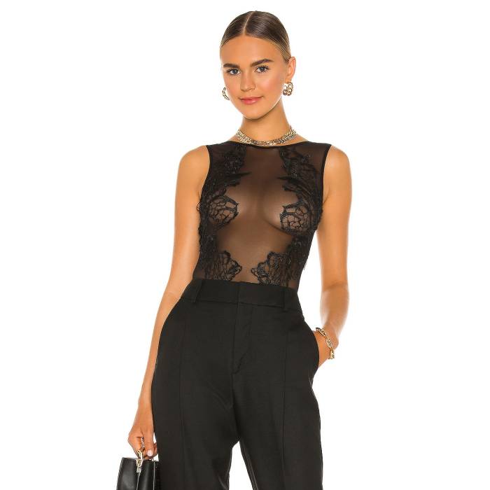 青碧ベラ Bluebella 【 Etienne Bodysuit Women Black 】 上半身背広 レディース 黒いこと 黒いこと