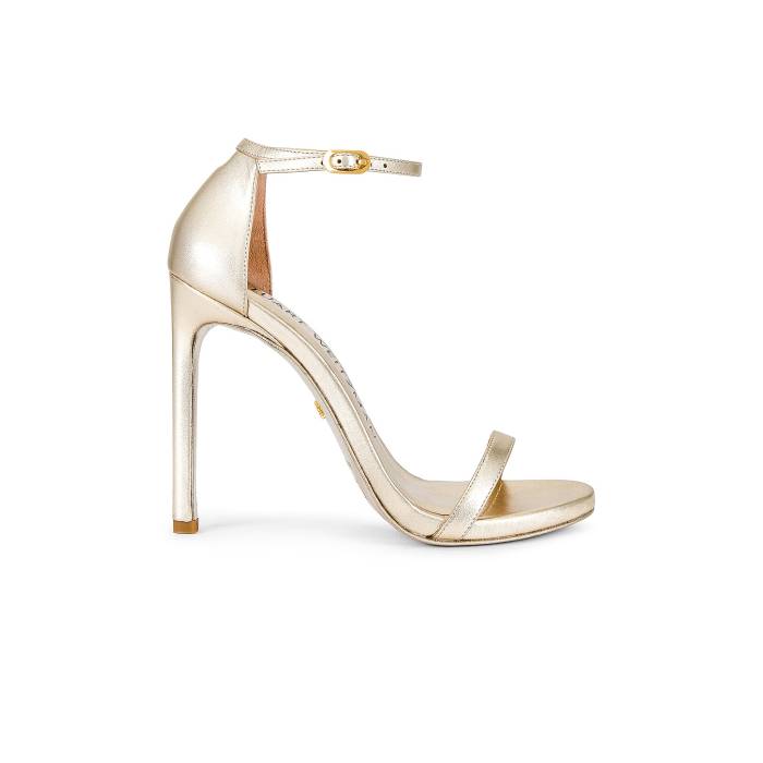 スチュアートワイツマン Stuart Weitzman 【 Nudist Heel Women Light Gold 】 踵 レディース ゴールド