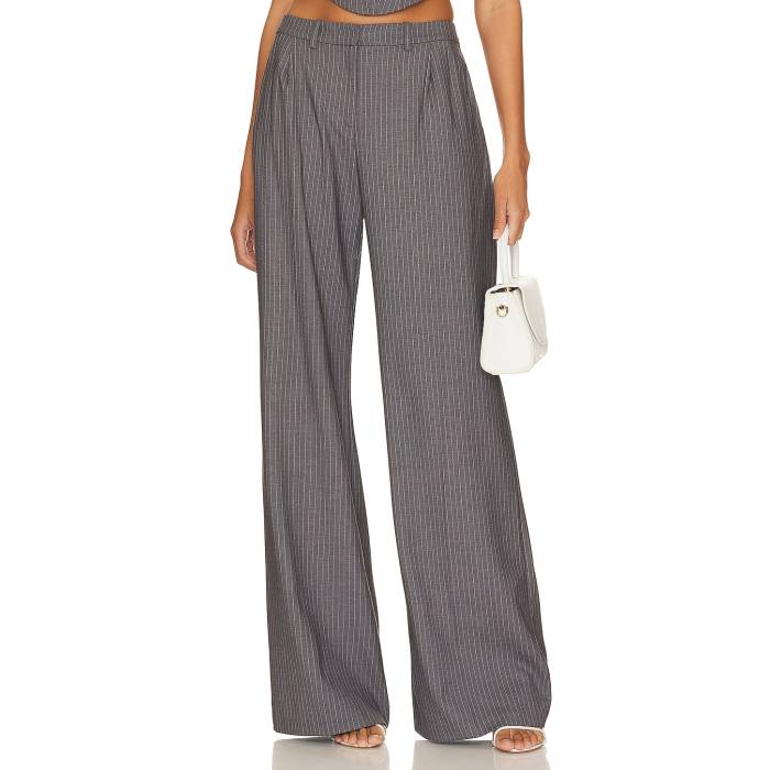 アマンダアプリチャード Amanda Uprichard 【 Slater Pants Women Eton Pinstripe 】 レディース
