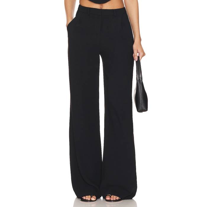 アマンダアプリチャード Amanda Uprichard 【 X Revolve Slater Pants Women Black 】 レディース 黒いこと 黒いこと