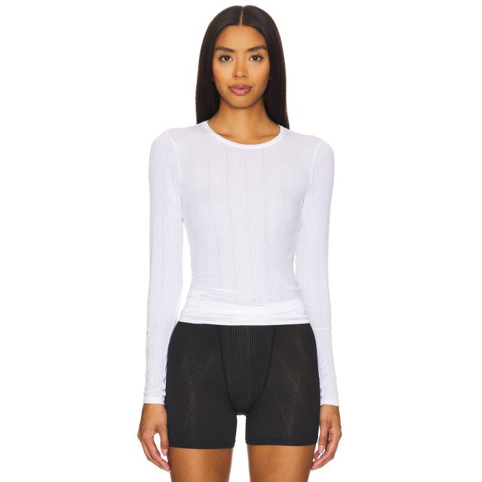 Negative Underwear 【 Whipped Long Sleeve Women White 】 Sleeve 捩り レディース 白いこと 白いこと