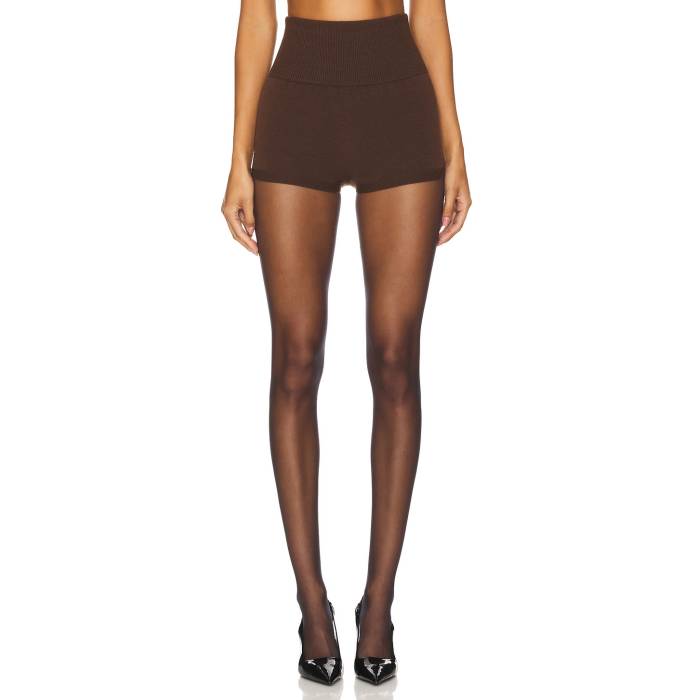 ウォルフォード Wolford 【 The Merino Shorts Women Umber 】 さる股引き レディース