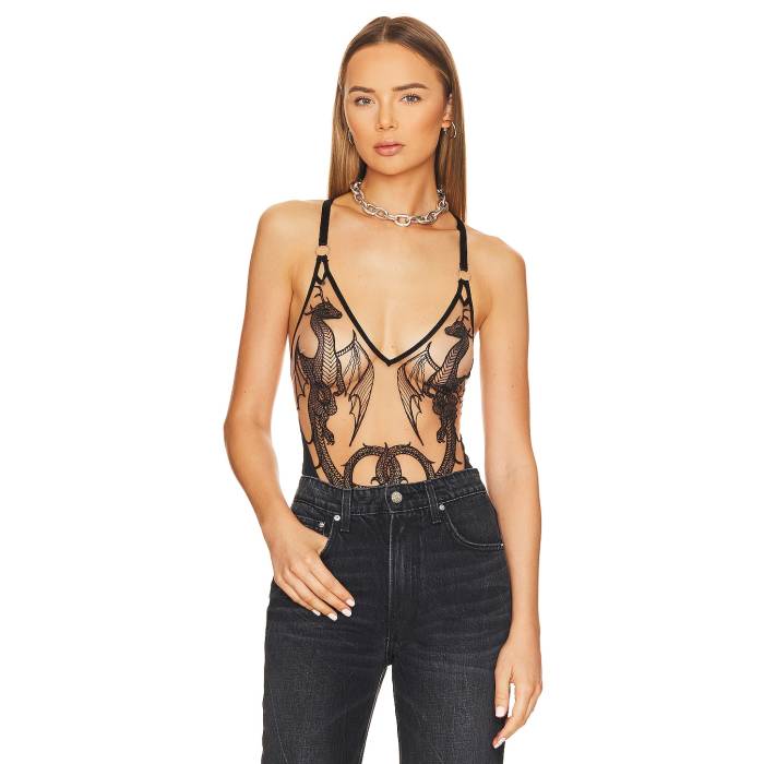 Thistle And Spire 【 Dracona Bodysuit Women Butterscotch 】 上半身背広 レディース