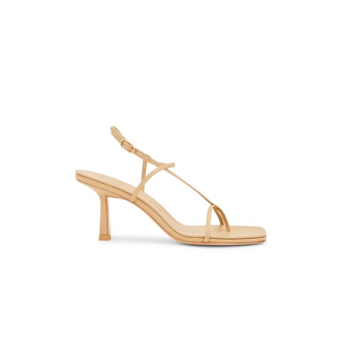 Studio Amelia 【 Cross Front 70 Heel Women Beige 】 踵 レディース ベージュ