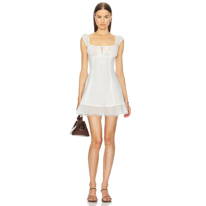 Helsa 【 Voile Faire Mini Dress Women Ivory 】 ドレス レディース アイボリー|スニケス