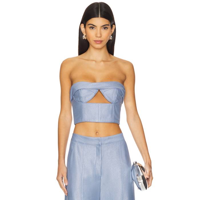 サビーナムサエフ Sabina Musayev 【 Tyrian Top Women Sky Blue 】 レディース 天の原 青味 青み