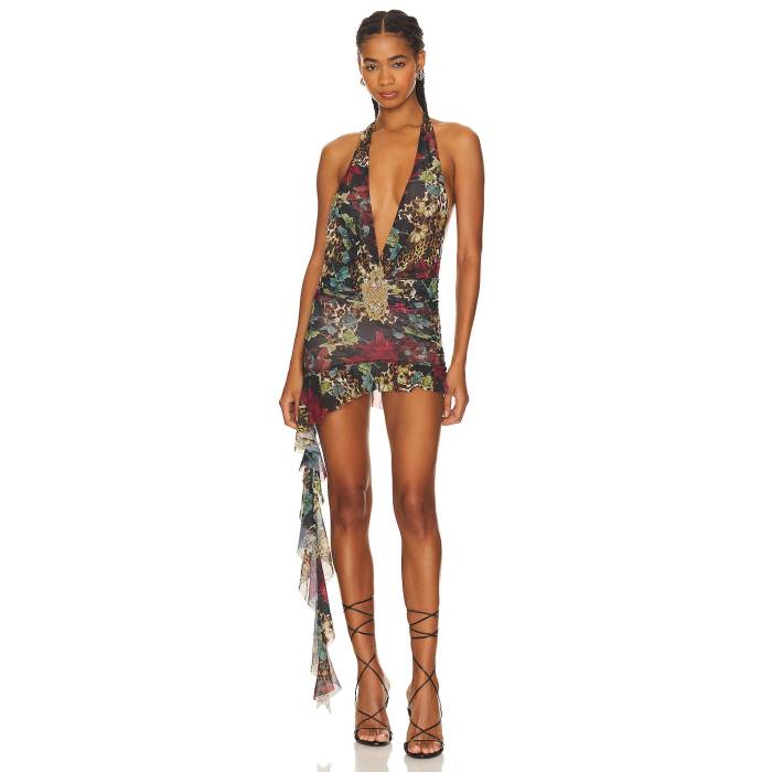 ジェイディッドロンドン Jaded London 【 Cindy Mini Dress Women Dark Cheetah 】 ドレス レディース|スニケス