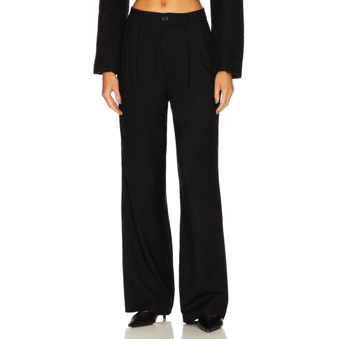 Anine Bing 【 Carrie Pant Women Black Twill 】 ズボン下 レディース 黒いこと 黒いこと