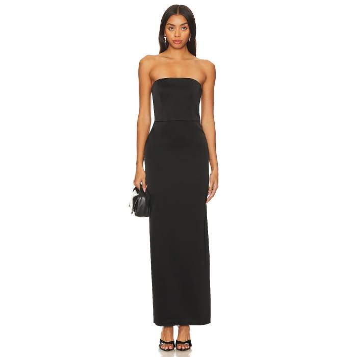 アリスアンドオリビア Alice + Olivia 【 Doreen Maxi Dress Women Black 】 ドレス レディース 黒色 ブラック|スニケス