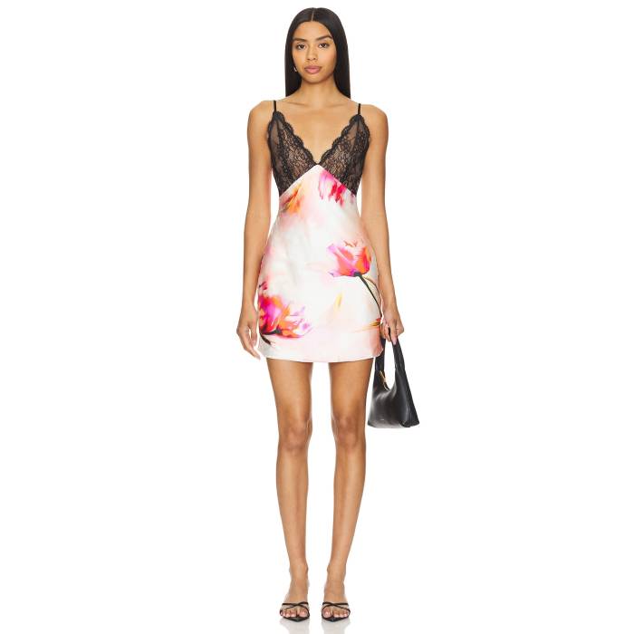 Nbd 【 Nessta Mini Dress Women Pink Floral 】 御召しもの レディース pink さくら色