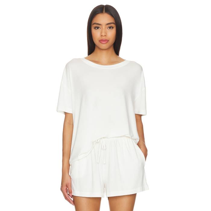 エバージェイ Eberjey 【 Gisele Everyday T Shirt Women Ivory 】 レディース 象牙色