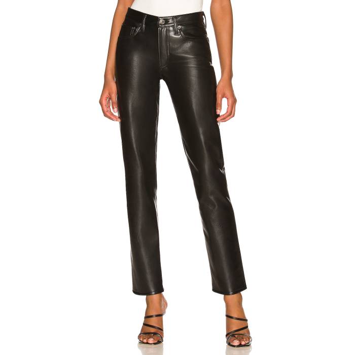 Agolde 【 Recycled Leather Lyle Low Rise Slim Women Detox 】 なめし革 ライズ slim か細い レディース