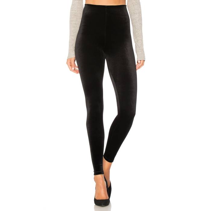 命令すること Commando 【 Velvet Legging Women Black 】 レディース 黒いこと 黒いこと