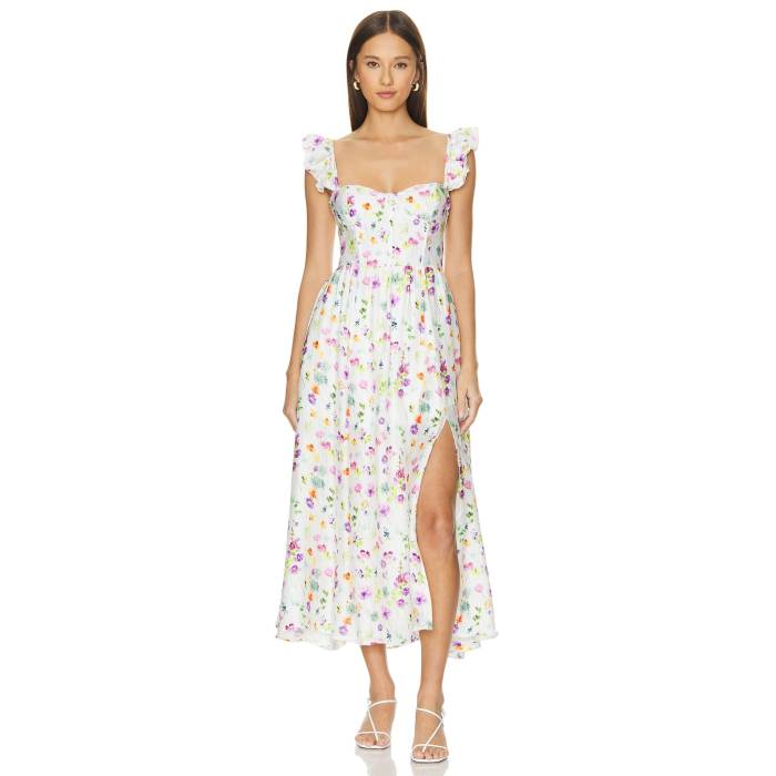 Astr The Label 【 Wedelia Dress Women Cream Purple Floral 】 ドレス レディース クリーム Purple 紫・パープル|スニケス