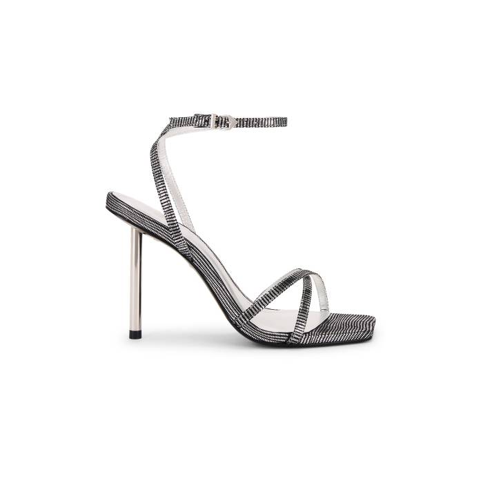シュッツ Schutz 【 Eva Sandal Women Prata Preto 】 レディース