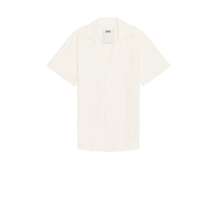 Oas 【 Golconda Cuba Terry Shirt Men Cream 】 メンズ 皮膚軟化剤