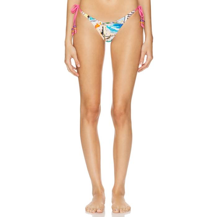 It\u0027s Now Cool 【 90\u0027S Tie Up Bikini Bottom Women Bond Girl 】 タイ ズボン ボトムス レディース