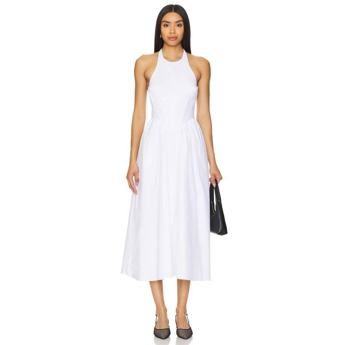バル一点 Bardot 【 Kylen Midi Dress Women Orchid White 】 御召しもの レディース 白いこと 白いこと