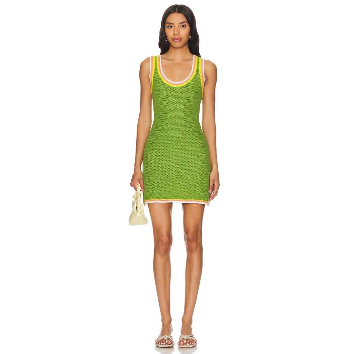 スピリチュアルギャングスター Spiritual Gangster 【 River Crochet Dress Women Cactus 】 御召しもの レディース