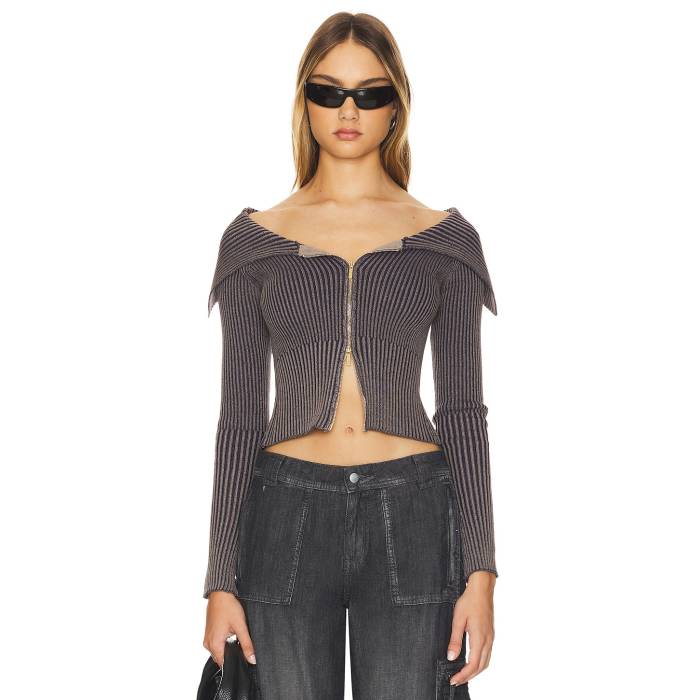 Superdown 【 Noa Sweater Women Grey 】 調教師 レディース 薄墨色 薄墨色