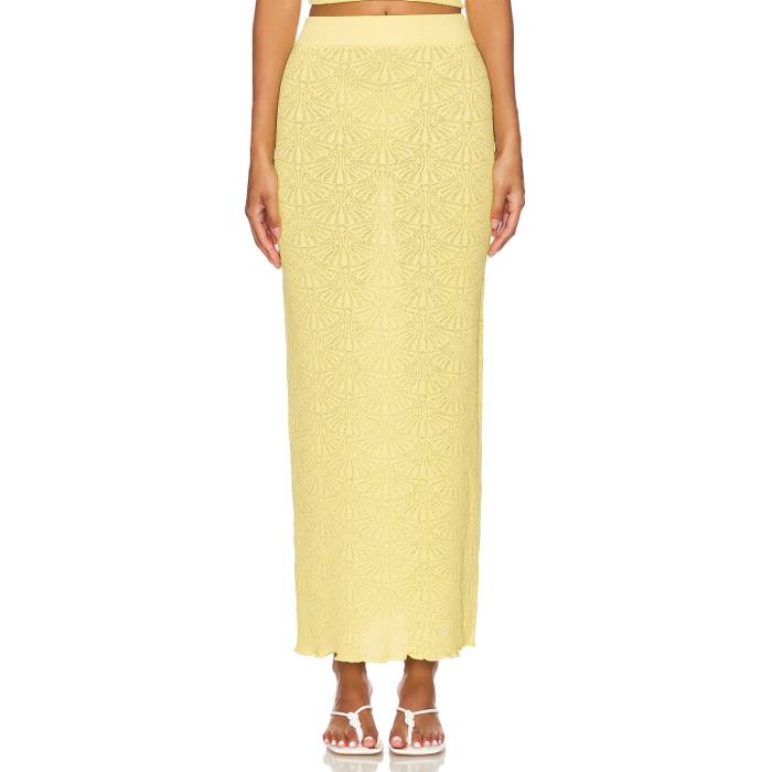 Sndys 【 X Revolve Josefina Skirt Women Lemon 】 レディース