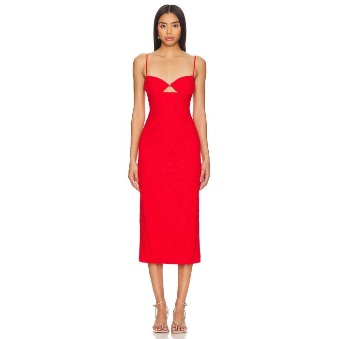 バルドット Bardot 【 Ivanna Midi Dress Women Fire Red 】 ドレス レディース ファイア Red 赤・レッド|スニケス