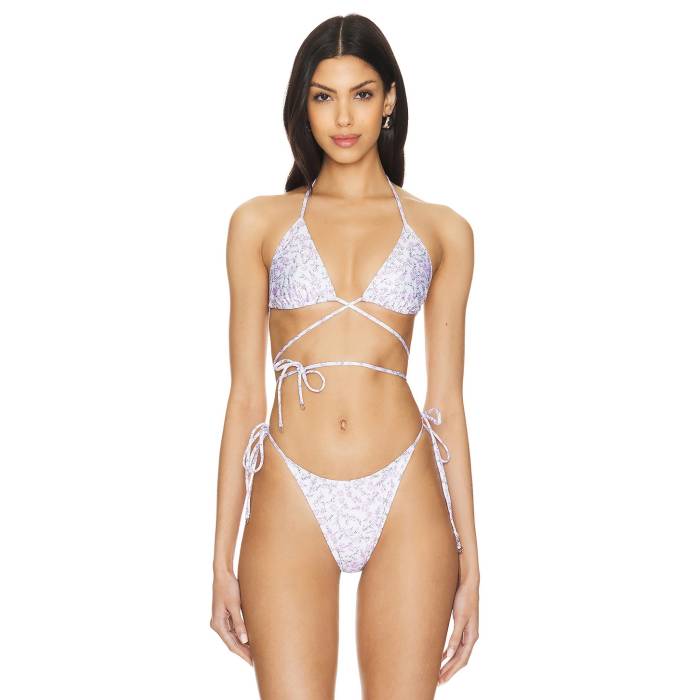 フェイスフルザブランド Faithfull The Brand 【 X Revolve Marzia Bikini Top Women Lavande 】 レディース
