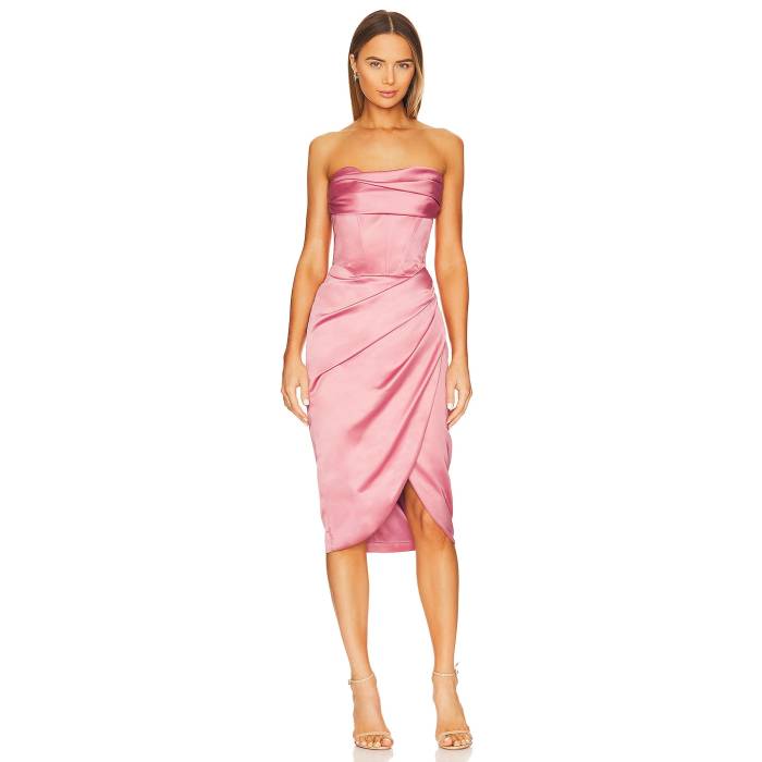 バルドット Bardot 【 Jamila Corset Dress Women Dusty Rose 】 ドレス レディース Rose ローズ｜スニケス