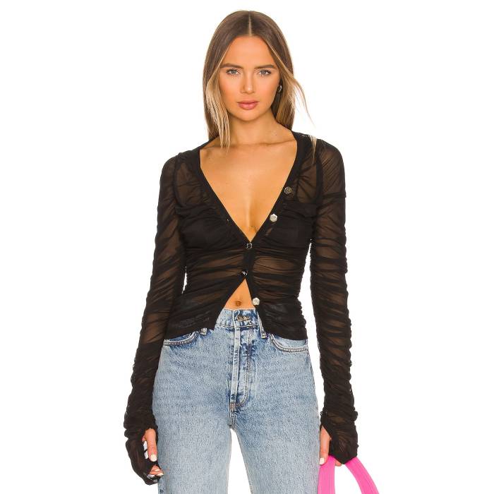 Ow Collection 【 Wanted Cardigan Women Black Caviar 】 ジレー レディース 黒いこと 黒いこと