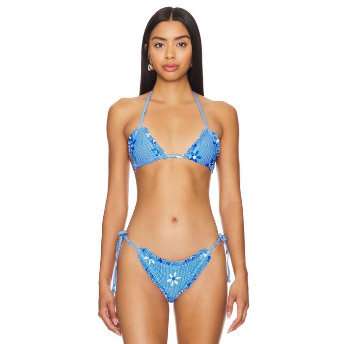 More To Come 【 Lolita Bikini Top Women Blue 】 レディース 青み 青色