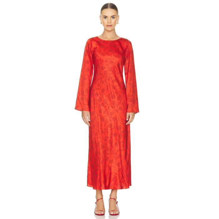 Kitri 【 Keira Maxi Dress Women Red Tulip 】 お召しもの レディース Red 赤・赤いこと ドレス-レディースファッション