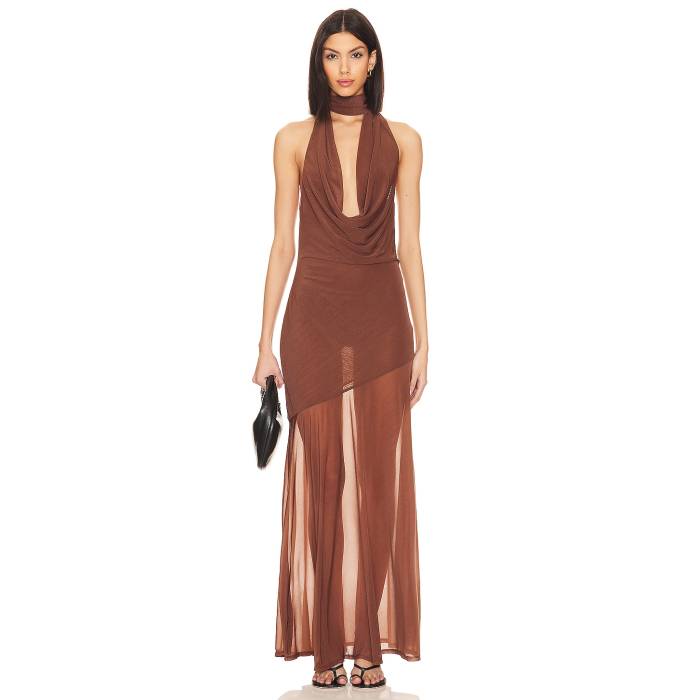 Lpa 【 Estelle Maxi Dress Women Chocolate 】 ドレス レディース｜スニケス