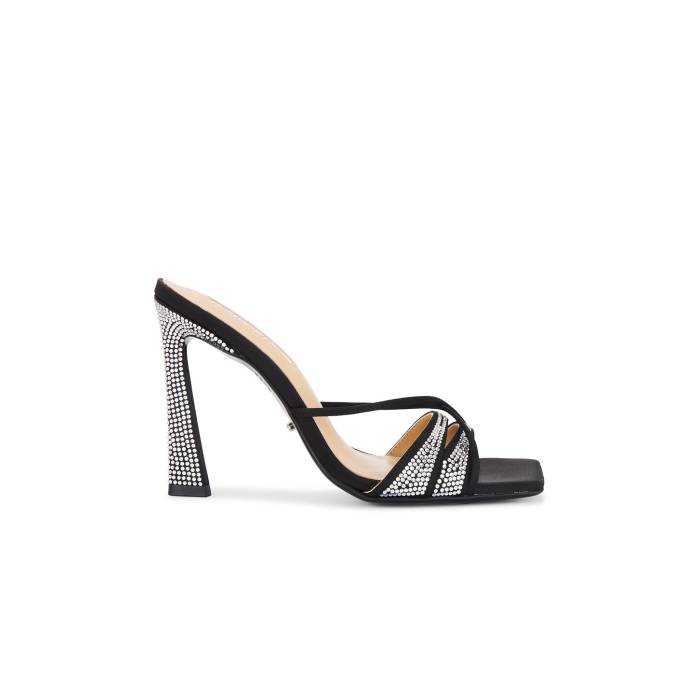 トニービアンコ Tony Bianco 【 Vanquish Mule Women Black Satin 】 レディース 黒いこと 黒いこと 繻子