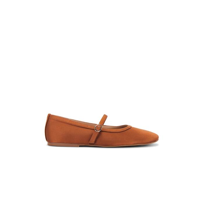 トニービアンコ Tony Bianco 【 X Revolve Melany Flat Women Chocolate Satin 】 レディース 繻子
