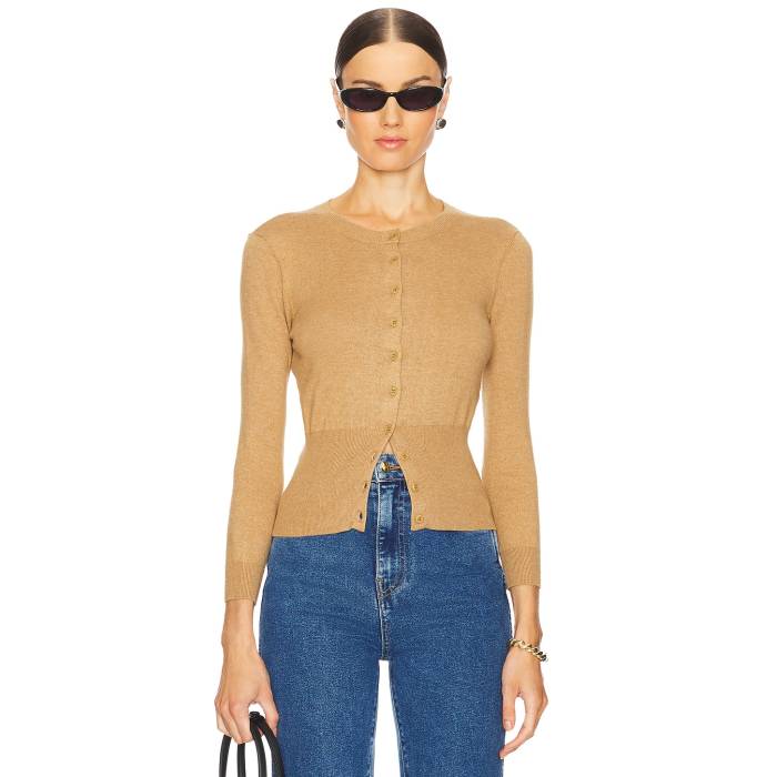 L\u0027academie 【 By Marianna Maradona Knit Cardigan Women Dark Beige 】 編み物 ジレー レディース ベージュ