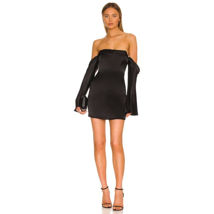 Camila Coelho 【 Charlie Mini Dress Women Black 】 ドレス レディース 黒色 ブラック｜スニケス