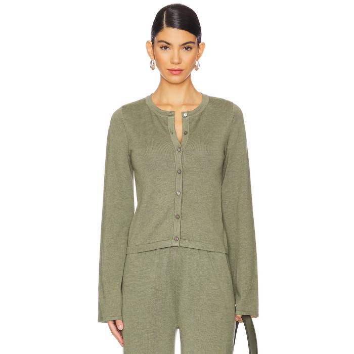 Sndys 【 X Revolve August Cardigan Women Khaki 】 ジレー レディース カーキ
