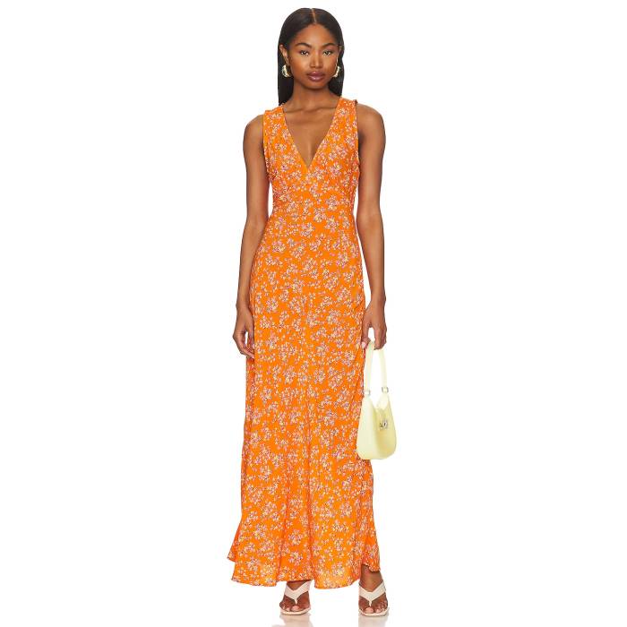 フェイスフルザブランド Faithfull The Brand 【 Acacia Midi Dress Women Audrey Floral 】 お召しもの レディース